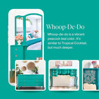 Country Chic All-in-One Chalk Paint for Furniture, Cabinets, Home Decor, Eco-Friendly, Matte Finish, Built-In Primer & Top Coat for Wood, Metal - Whoop-de-do (Bright Teal) - Pint 16 oz (475 ml)