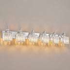 6 Light Bathroom Vanity Light Modern Chrome Vanity Light Fixtures Bathroom Light Fixtures Over Mirror Crystal Vanity Lighting Fixtures