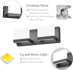 Tipace LED Dimmable Bathroom Vanity Light - 2 Lights Frosted White Acrylic Up and Down Fixture Over Mirror (6000K)