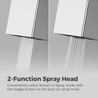 Pfister Arkitek Kitchen Faucet with Pull Out Sprayer, Single Handle, High Arc, Polished Chrome Finish, LG534LPMC