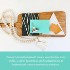 Country Chic All-in-One Chalk Paint for Furniture, Cabinets, Home Decor, Eco-Friendly, Matte Finish, Built-In Primer & Top Coat for Wood, Metal - Tropical Cocktail (Turquoise) - Pint 16 oz (475 ml)