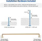 JOY DECOR Cabinet Pulls – 12-3/5 Inch Hole Center, Champagne Bronze, 2 Pack, Zinc Alloy Cabinet Handles for Drawers & Cupboard – Vintage Style Hardware for Kitchen, Bathroom, Dresser