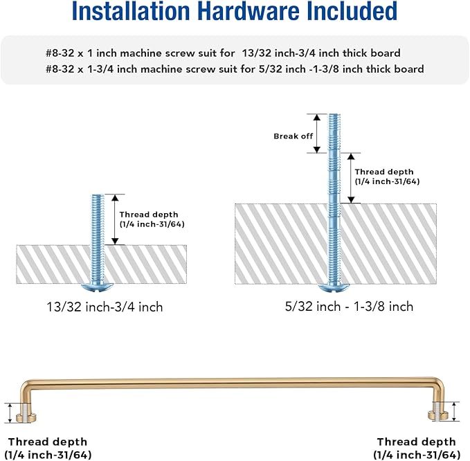 JOY DECOR Cabinet Pulls – 12-3/5 Inch Hole Center, Champagne Bronze, 10 Pack, Zinc Alloy Cabinet Handles for Drawers & Cupboard – Vintage Style Hardware for Kitchen, Bathroom, Dresser