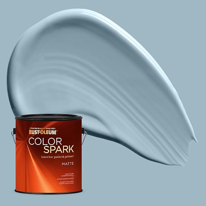 Rust-Oleum Color Spark Interior Paint and Primer in One, Matte, Charleston, 1 Gallon