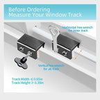 Window Locks for Up and Down Windows 4 Pack Window Stopper Sliding Window Lock for Vertical Horizontal Sliding Windows Doors with Key Aluminum Window Security Locks Child Proof(Black Medium)