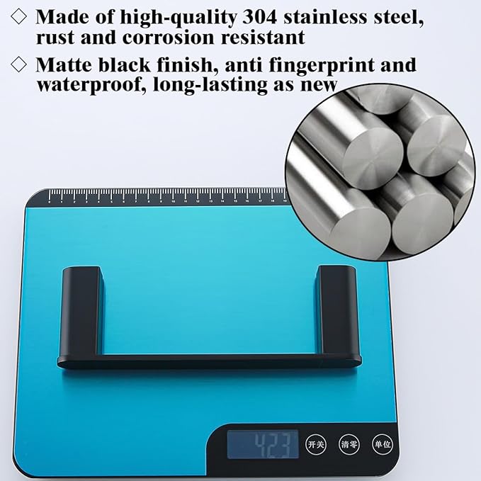 RANDOM Matte Black Towel Bar for Bathroom Kitchen 9 Inches Hand Towel Holder SUS304 Stainless Steel Towel Rack Kitchen Rag Towel Rod Wall Mounted.96026-2-9MB