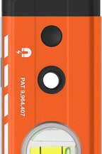 Klein Tools 93548MAG 48-Inch Box Level, Magnetic Box Beam Bubble Level, 3 Vials, High Visibility Orange, Aluminum Body, V-Groove and Magnet Track