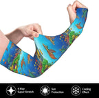 Men Women Anti-Slip Cooling Arm Sleeves Comfortable Sunshade for Summer Sports