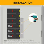 2 Set Generator Interlock Kit Compatible with Eaton Cutler Hammer 100 Amp and 125 Amp Panels Breaker,for Safe Usage of Portable Power During Outage,Professional and Interlock Kit (2)