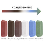 6 Pcs Metal Buffing Polishing Compound for Buffing Wheel, Buffing Wheel Compound, Grit Corresponds to The Color from Coarse to Fine for Stainless Steel, Jewelry, Aluminum Polishing Compound