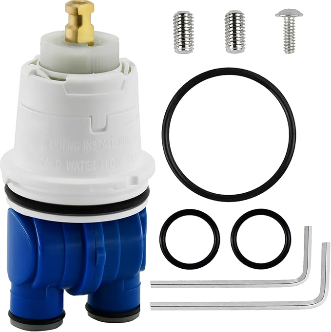 RP19804 Shower Cartridge Replacement for Delta 1300/1400 Series Shower Faucet, Compatible with Delta Monitor Rough-in Valve and Single-Hanlde Trim Kit