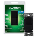 Lutron Sunnata Touch Dimmer Light Switch, LED+ Advanced Technology for LED and Incandescent, 3 Way/Multi Location, STCL-153M-BL, Black