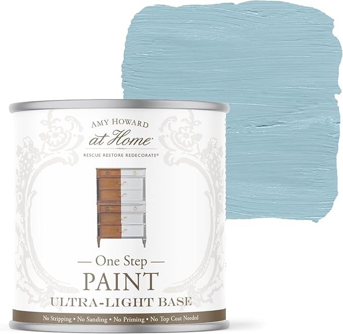 AMY HOWARD AT HOME Chalk-Based One Step Paint for Furniture, Cabinetry, Decor, Finish, and More | No Stripping, Sanding, or Priming | Ultra-Light Base | 32 Ounce | Credenza