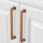 COTYKILEY 10 Pack 15 Inch(381mm) Antique Brass Kitchen Cabinet Handles Cabinet Pulls Vintage Drawer Pulls Aged Gold Bronze Kitchen Cabinet Hardware Kitchen Handles Drawer Pulls Dresser Handles