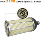 Intpro LED Light Bulb100W LED Corn Light Lmap Garage Light 10000LM E26 E39 5000K 85V~265V Super Bright LED Basement Lights for barn Workshop Warehouse Factory Backyard