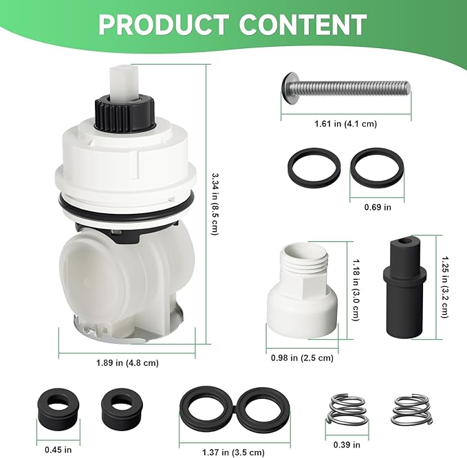 Delta Monitor RP32104 Shower Cartridge Replacement, Compatible with 1700 Series 1998-2005, with Installation Parts