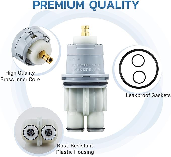 RP46074 Shower Cartridge Compatible with Delta 13/14 Series Single Handle Faucet, Suitable for Delta Monitor MultiChoice Universal Valves Rough-in (2007-present)