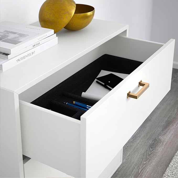 FILTA 3 Inch(76mm) Hole Centers Champagne Bronze Cabinet Pulls(Set of 10),Champagne Cabinet Pulls Zinc Alloy Kitchen Cabinet Handles Cabinet Hardware for Cabinets Cupboard Drawer