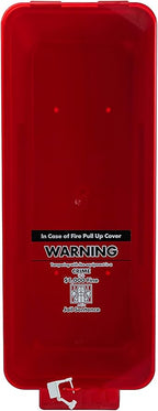 Fire Extinguisher Cabinet Fire Extinguisher Box Outdoor Fire Cabinet Mounted Fire Extinguisher Cabinet Fire Extinguisher Cover (Red with Clear Pull-Cover, Rx350, Plastic, 10 Pounds, 1, AKA1)