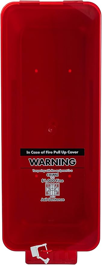 Fire Extinguisher Cabinet Fire Extinguisher Box Outdoor Fire Cabinet Mounted Fire Extinguisher Cabinet Fire Extinguisher Cover (Red with Clear Pull-Cover, Rx350, Plastic, 10 Pounds, 5, AKA1)