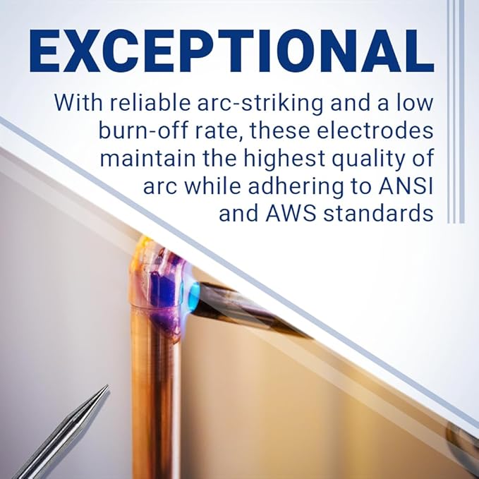 Pre-Ground TIG Tungsten Sharpened Electrodes Gold 1.5% Lanthanated 10-Pack (3/32” x 2.25”)