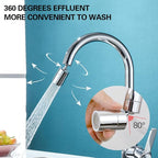 2 Pack Sink Faucet Aerator 360 Degree Swivel Kitchen Faucet Sprayer Attachment,Dual Water Flow Modes, 55/64 Inch-27UNS Female Thread,15/16 Inch-27UNS Male Thread Adapters