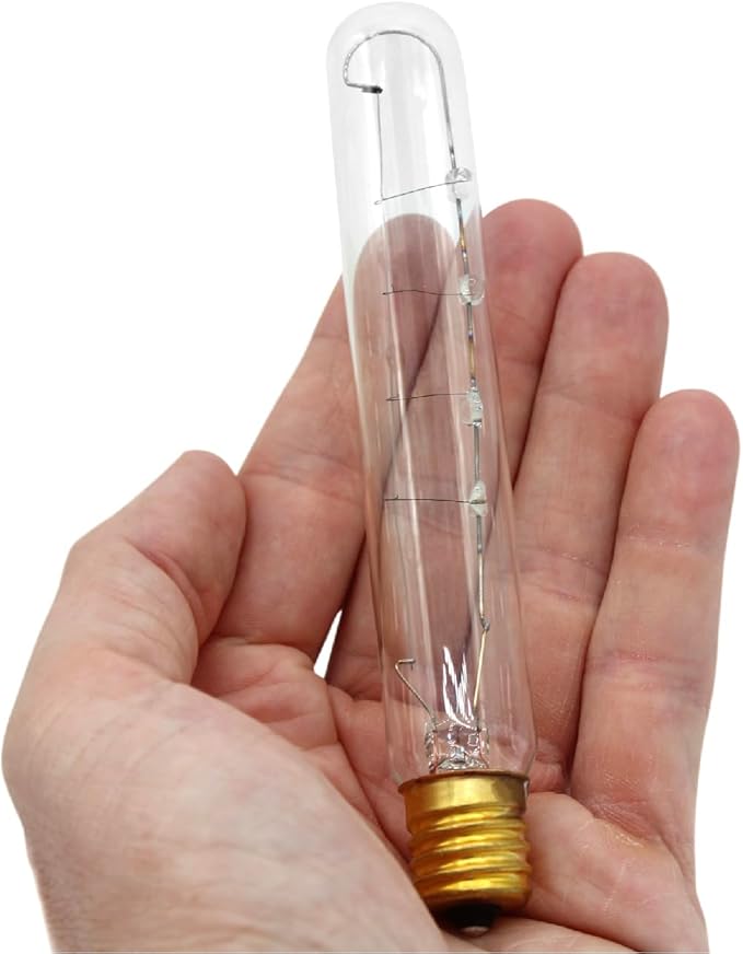 lumenivo 40 Watt 130 Volt T6.5 Refrigerator Light Bulb ー Replaces 40w 120v Freezer Light Bulb Subzero 500 Series Refrigerator Freezer ー Intermediate Base E17 ー Clear Incandescent Bulb ー 2 Pack