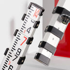 14 foot Aluminum Grade Rod - 10ths, 3 Sections Dual Sided Telescoping Leveling Rod with Bubble Level Convenient Aluminum Staff for Precise Measurement (4 M/14 FOOT 10 TH)