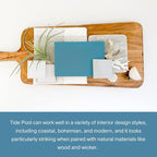 Country Chic All-in-One Chalk Paint for Furniture, Cabinets, Home Decor, Eco-Friendly, Matte Finish, Built-In Primer & Top Coat for Wood, Metal - Tide Pool (Blue) - 4 oz (118 ml)