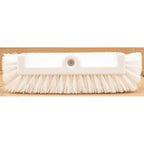 SPARTA Multi-Level Tile Scrub Brush 12" Wide Brush Head, Heavy-Duty Tile Cleaning Brush with End Bristles for Commercial Tiles, Tubs and Floor, Plastic, 12 Inches, White