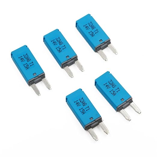 E71 Auto-Resettable Blade Fuse - Low Profile ATM Mini 15A, UL Certified (5-Pack)