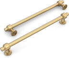 Amerdeco 10 Pack Champagne Bronze Cabinet Pulls 7.5 Inch(192mm) Hole Center Drawer Pulls Cabinet Hardware Kitchen Cabinet Handles for Bathroom Dresser Pulls ZH0069