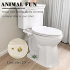 Toilet Bolt Caps, Turtle Ceramic Bolt Covers,Fun and Cute Bathroom Decor for Easy Installation Decorative Covers for Toilet (Green turtle 2pcs)