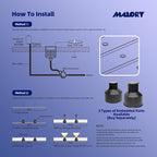 Low Voltage Deck Light 6-Pack, 1W 2700K 80 Lumens 12V Landscape Lighting, Recessed LED Outdoor Step Stair Lights, Full 304 Stainless Steel Deck Lighting Wired for Outside Yard (SG07, 6-Pack 2700K)