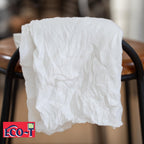 25Lb Box Eco-T Paint Rags - White T-Shirt Material, 100% Recycled, Eco-Friendly, High Absorbency, Low Lint, Low-Cost, Painting and Cleaning Cloth