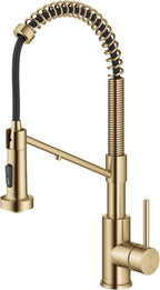 Kraus Bolden 2-in-1 Pull-Down Single Handle Kitchen Sink Filter Water Faucet for Reverse Osmosis or Water Filtration System in Brushed Brass, KFF-1610BB