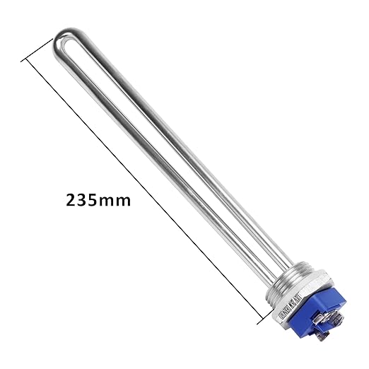 DERNORD 120V 2000W Immersion Water Heater Submersible Heating Element Heater Element with 1 Inch NPSM Fitting