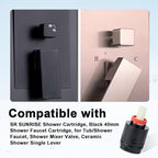 Shower Cartridge Replacement for Tub/Shower Faucet Mixer Valve and Ceramic Single Lever Valve Compatible with SRSUNRISE 3.07" H X 1.57" W Replace#: N40HKC