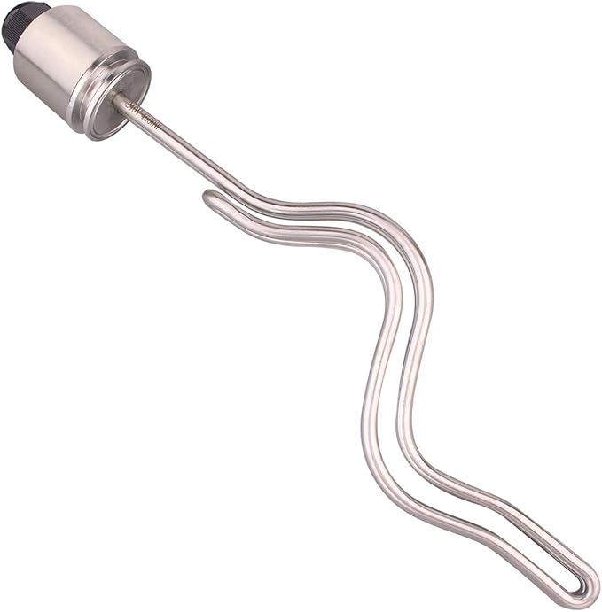 DERNORD 1.5" Inch (OD50.5mm) Tri-clamp Ripple Heating Element Electric Immersion Water Heater 240V 4500W