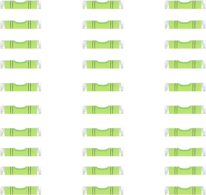 JYK Mini Cylindrical Level 20pcs,8x31m Small Horizontal Bubble Levels - Ideal for Measuring, Layout & DIY Projects