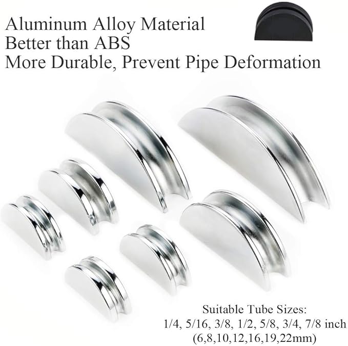 Tube Bender Kit Refrigeration Ratcheting Tubing benders Hand Tool 1/4 to 7/8 Inch Aluminium Alloy Replacement Head