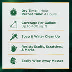 Rust-Oleum Color Spark Interior Paint and Primer in One, Semi-Gloss, Bubble Bath, 1 Gallon