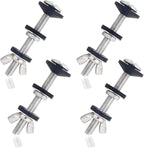 4 PCS Toilet Tank to Bowl Bolts Repair Kit,Toilet Seat Bolts 5/16 * 3.15 inch 304 Stainless Steel Heavy Duty Rustproof Toilet Tank Blots