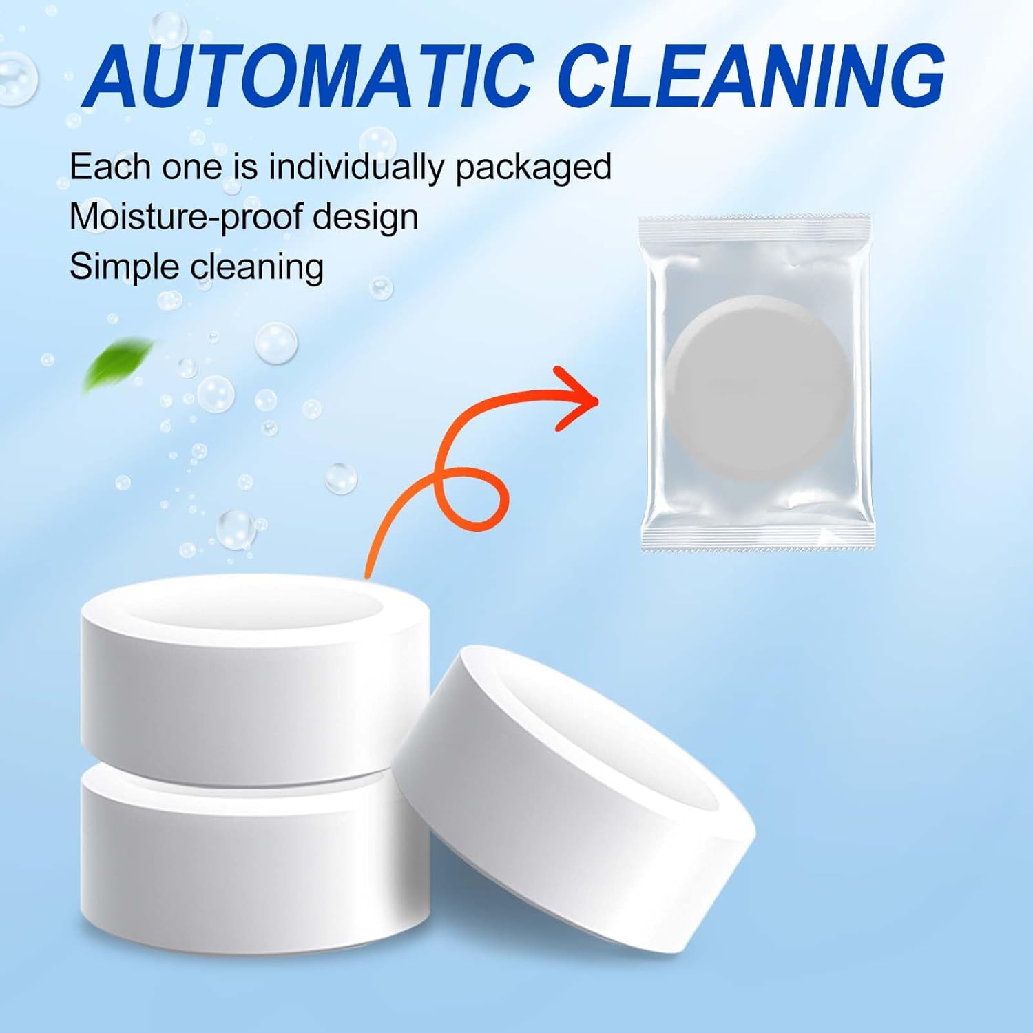 Automatic Toilet Bowl Cleaner Tablets,Bleach Descale&Deodorize-Tank Drop-In Tablets for Stain & Limescale Removal, Fresh Scent, Septic-Safe, Compatible with effective to use Works with Toilets -praise