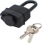 FIGODE® Waterproof Padlocks Keyed Alike for Outdoor use, Covered Heavy Duty Laminated Steel Lock, 1-9/16 Inch. Wide, Long Padlock, Pack of 48