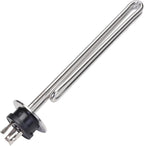 DERNORD 240V 3500W Tri-clamp Foldback Heating Element Stainless Steel Immersion Water Heater with 3-Wire Electrical Locking Plug (2 Inch Tri clamp)