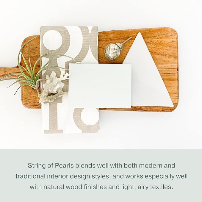 Country Chic All-in-One Chalk Paint for Furniture, Cabinets, Home Decor, Eco-Friendly, Matte Finish, Built-In Primer & Top Coat for Wood, Metal - String of Pearls (Light Blue) - Pint 16 oz (475 ml)