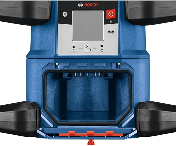 BOSCH GRL4000-80CHVK REVOLVE 18V Connected Self-Leveling Horizontal/Vertical Rotary Laser Kit, Includes CORE18V 4 Ah Battery & Charger, Tripod, Grade Rod, Receiver, Carrying Case, & Accessories