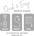 Quick Shine Hardwood Floor Cleaner 64oz | Use in Spray & Vac Mops | Removes Dirt & Scuff Marks | Ready-to-Use, Streak Free, No Rinse | Safer Choice Cleaner |Perfect for Gentle and Effective Cleaning