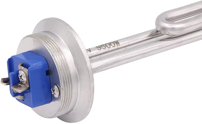 DERNORD 2 Inch (OD64) Tri-clamp 240V 5500W Foldback Heating Element Electric Water Heater with Low Watt Density